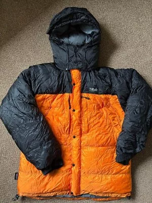 Men’s RAB Neutrino Extreme Down Jacket. Size M. Orange + Black. Extremely Warm.  • £199