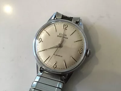 Elgin Sportsman Vintage Mens Watch Runs • $45