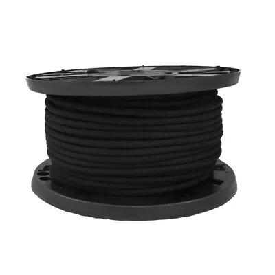 5/16  1000 Ft Bungee Shock Cord Black Marine Grade Heavy Duty Shock Rope • $244.15