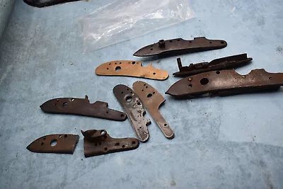 Lot Of 7  Antique Lock Plates Percussion  Muzzleloader Blackpowder Used Project • $170