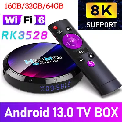 2024 Upgraded H96 MAX Smart Android 13.0 TV Box Quad Core 8K HD Stream Player • $46.99