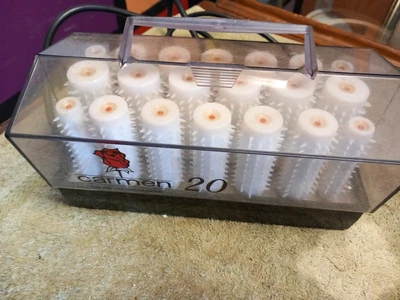 £5.50 • Buy Vintage Carmen 20 Heated Hair Rollers Spares Or Repair Boxed No Clips