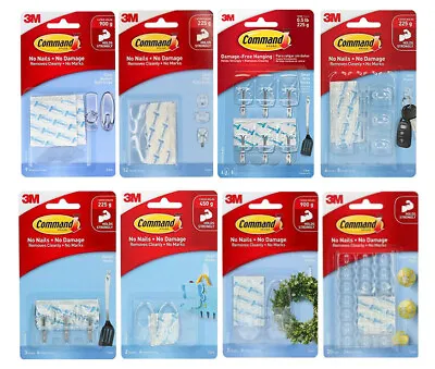 3M Command Adhesive Holds Strongly Strips And Hooks - Damage And Nail Free • $7.66