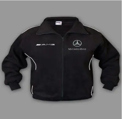 New Mens Mercedes AMG Fleece Jacket Clothing With High Quality Embroidered Logos • $60.30