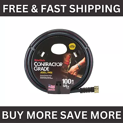 Heavy Duty Contractor Water Hose 5/8inX100 Ft. Crush-Proof Garden Irrigitation • $33.90