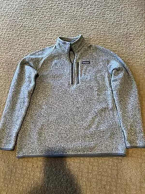 Patagonia Better Sweater 1/4 Zip Mens - Large - Gray (Stonewash) • $39