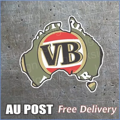 VB BEER MAP Funny Sticker Decal Aussie Straya Bogan JDM Car Ute Boat 4x4 • $7.76