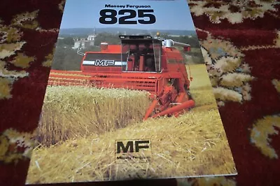 Massey Ferguson 825 Combine Brochure FCCA • $21.99