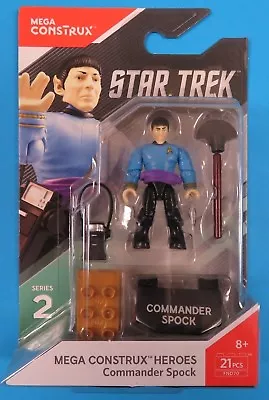 2017 Mega Construx Heroes Series 2 Star Trek - Commander Spock Captain Kirk • $16