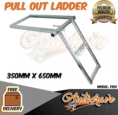 Truck Ute Step Folding Chassis Mounted Pullout Ladder Caravan Heavy Duty- M1 • $85.95