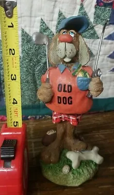 $15 • Buy Signed Russ Berrie And Co. Old Dog Fishing Bobble Bods Collectible Bobble Head