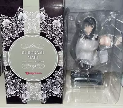 Black Hair Maid Illustration By Io Haori PVC Figure Eighteen Japan Import • $236.57