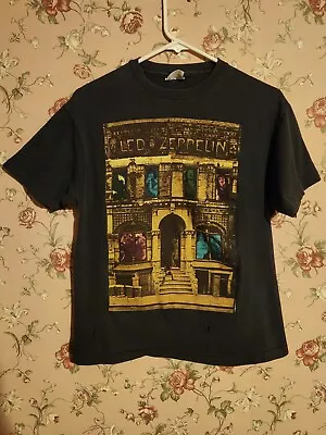 RARE VINTAGE Led Zeppelin Physical Graffiti 1988 T Shirt Size L Single Stitch • $59.99
