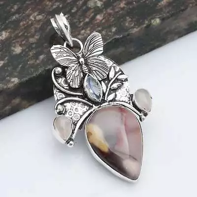 Mookaite Jasper Rose Quartz Gemstone Ethnic Pendant Jewelry 2.72  AP-35998 • $3.99