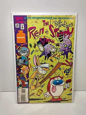 1995 Marvel Comic Book The Ren & Stimpy Show 30 Bob Camp Signed Pinatas • $34.95