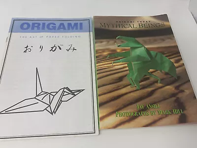 Lot Of 2 Origami Paper Folding Mythical Beings Basic To Dragons Unicorn Etc  • $12.99