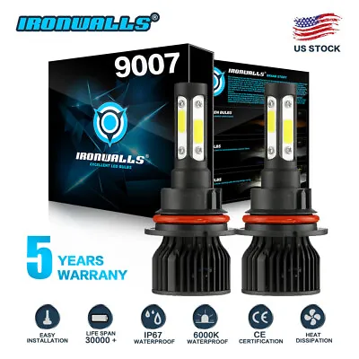 9007 4-sides LED Headlight Hi/Lo Bulbs For Ford F-150 1992-2003 F-250 1992-1999 • $17.99