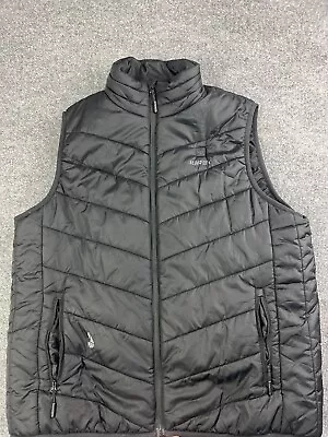 Iurek Puffer Vest Men's 2XL Black Full Zip Pockets Mock Neck (without Battery) • $26