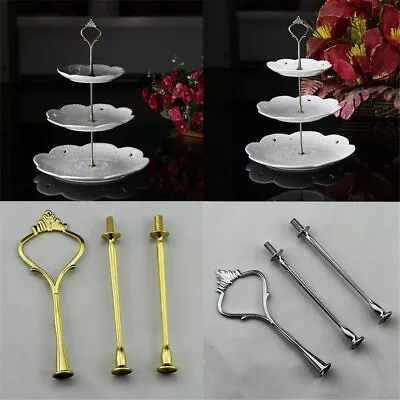 3 Tier Hardware Crown Cake Plate Stand Handle Fitting Wedding Party PA • £5.04