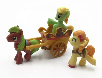 My Little Pony APPLE CART Mini Figures Golden Harvest Munchies Cinnamon Lot • $9.59