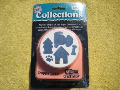 Vintage McGill Super Giant Paper Punch Puppy Love Dog Pet Craft Craftivity NEW • $22