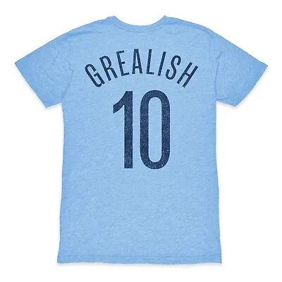 Manchester City JACK GREALISH Triblend Slub T-Shirt - Sky Blue - 1863FC • $29.99