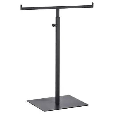 Purse Display Stand T Shaped Metal Adjustable Handbag Rack - Black • £15.72