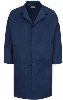 Bulwark Men's & Workrite FR Unisex Lab Coat Navy • $20