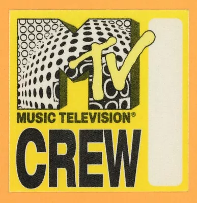 MTV Satin Music Tour Vintage Backstage Pass - VMA • $4.99