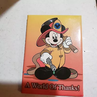 1998 Disney Fireman Mickey World Of Thanks Pin Given To Firefighters In Thanks  • $25.88