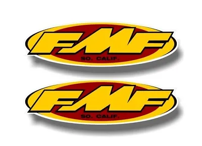 2 FMF Racing 9  Vinyl Decals Exhaust Pipes Motocross Motorcycle ATV Quad Sticker • $5.98