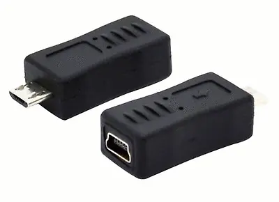 New USB 2.0 Mini A 5 Pin Female To Micro B Male Adapter Converter 239 • $5.37