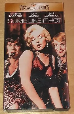 Some Like It Hot VHS Tape Marilyn Monroe Movie Tony Curtis Film Jack Lemmon • $7.99