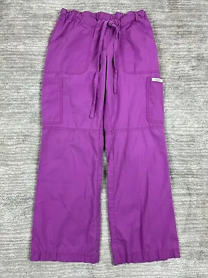 Ecko Red Scrubs Pants Extra Small Womens Purple Medical Cargo Pockets • $9.99