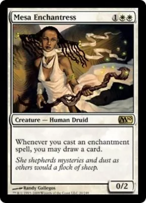 1 X Mesa Enchantress - Magic 2010 - Light Play - MTG • $1.02