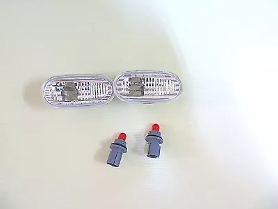 CLEAR SIDE MARKER LIGHTS For 1992-2000 MITSUBISHI JDM LANCER Mirage FAST SHIP • $15.90