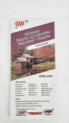 2008 AAA Delaware District Of Columbia Maryland Virginia Travel Road Map • $5.52