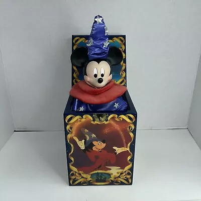 Mickey Mouse Fantasia Sorcerers Apprentice Jack In The Box Walt Disney Full Size • $84.95