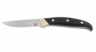 $87 • Buy PUMA TEC Belt Knife, G10 Black With Mosaic Pins, W/ Leather Sheath -  7300809 