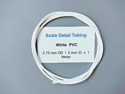 2. 75 Mm White PVC Tubing..Scale Model Detailing - Tamiya..Italeri..Revell • £4.05