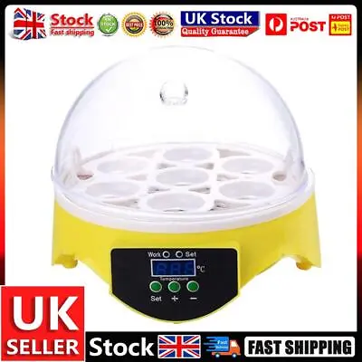 7 Egg Incubator Poultry Incubator Brooder Digital Temperature Control (US) UK • £25.24