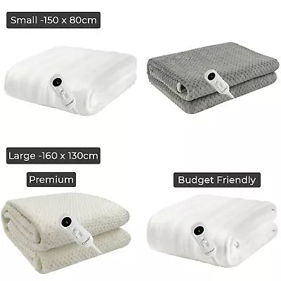 Electric Heated Under Blanket Comfort Control Fast Heat Up Cosy Warm Washable • £16.85