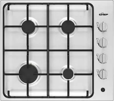 Chef 60cm Stainless Steel Gas Cooktop CHG642SC • $345