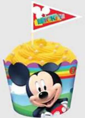 Mickey Mouse Cupcake Wrappers And Picks • $3.18