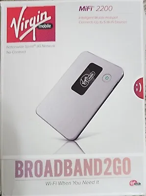 Virgin Mobile Broadband 2 Go MiFi 2200 Nationwide Sprint 3G Internet • $12.95