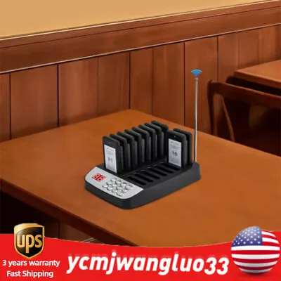 Restaurant Wireless Paging Queuing Calling System Vibration Light Dripping Sound • $57