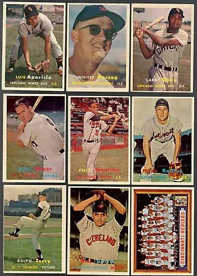 NEW! 1957 Topps Set Build/Break VG/VG+ CHEAP (#1-#200) STARS Mids CHEAP SHIP • $3.45