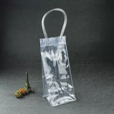 Foldable Ice Bag Wine Beer Champagne Bucket Drink Bottle Cooler Chiller Carrier • £4.78