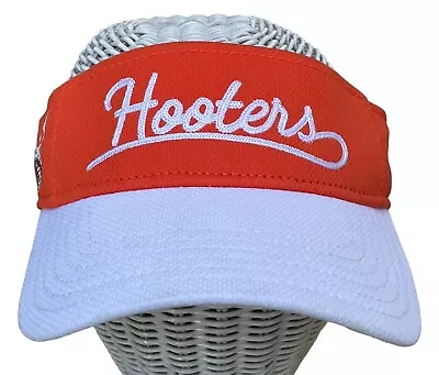 NEW Hooters Sun Visor Golf Hat Orange Owl The Owls Nest Adjustable NWOT • $21