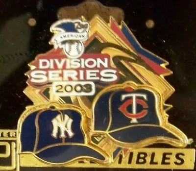 2003 NY New York Yankees Vs Minnesota Twins Lapel Pin ALDS MLB C40313 • $15